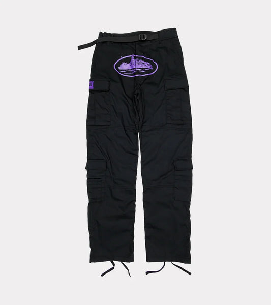 パンツ Corteiz Mula Guerillaz Cargos Corteiz Mula Guerillaz Cargos Black/Green Men's - SS22 - GB