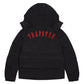 Trapstar Irongate Detachable Hooded Puffer Jacket - Black / Infrared
