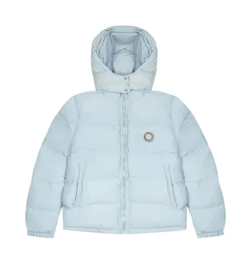 Trapstar Irongate Detachable Hooded Puffer Jacket - Ice Blue