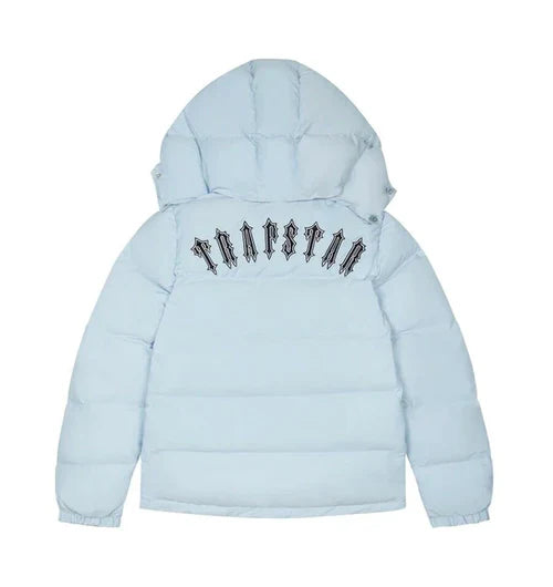Trapstar Irongate Detachable Hooded Puffer Jacket - Ice Blue