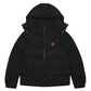 Trapstar Irongate Detachable Hooded Puffer Jacket - Black / Infrared